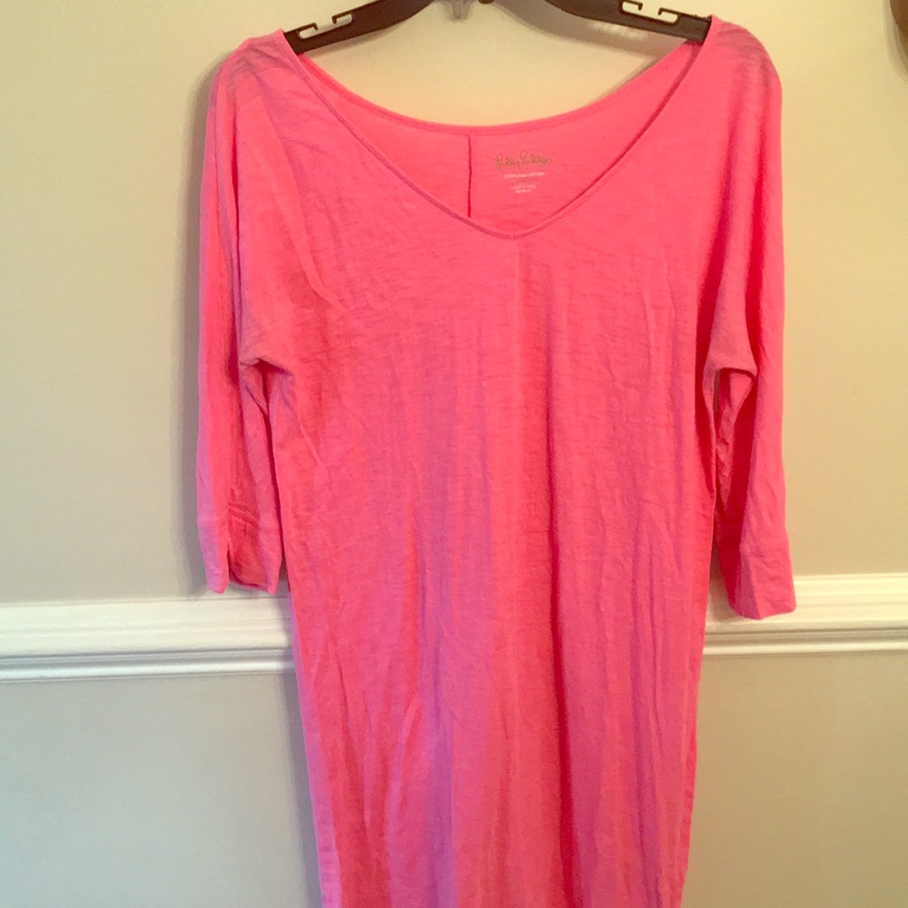 GUC- Pink Lilly pulitzer Pima cotton dress
